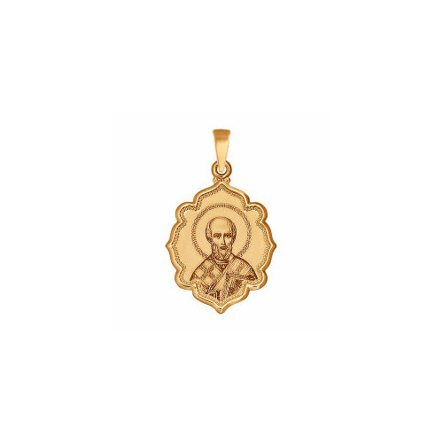 магнит подвеска икона николай чудотворец Подвеска ЗлатаМира, красное золото, 585 проба