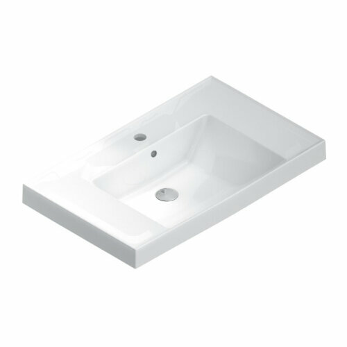 зеркало 100x80 см белый матовый la fenice cubo fnc 02 cub b 100 80 Раковина на тумбу La Fenice Cubo CU. NN.80