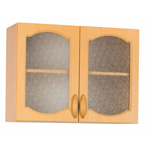 Шкаф для посуды 80 бук со стеклом фасад МДФ SANTREK HOME 6945₽