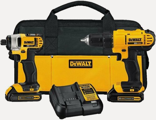 Изображение товара Набор инструмента Dewalt DCK240C2 USA, АКБ 1.5 Amh 2шт , Мексика из США