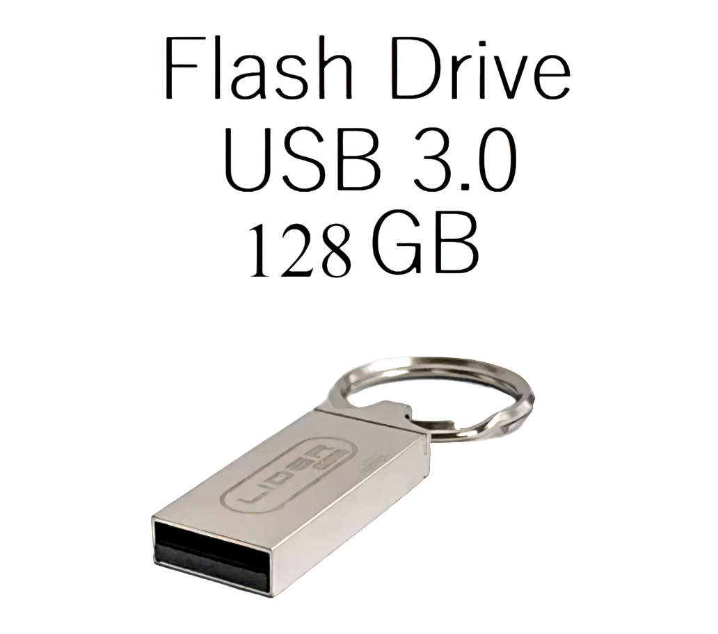 Флешка 128GB, металлическая, водонепроницаемая, USB 3.0 FLASH DRIVE