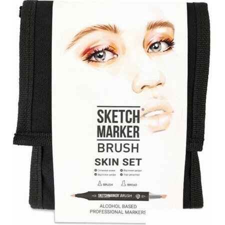 Маркер художественный Sketchmarker Skin Tones 12skin (12 шт)