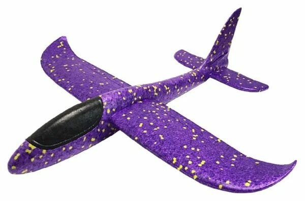 Самолет Для Ручного Метания Из Пенопласта, фиолетовый