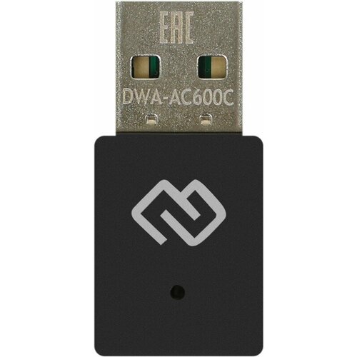 Сетевой адаптер Wi-Fi Digma DWA-AC600C AC600 USB 2.0 (ант. внутр.) 1ант. (упак:1шт) сетевой адаптер wi fi digma dwa ac600c ac600 usb 2 0 ант внутр 1ант упак 1шт