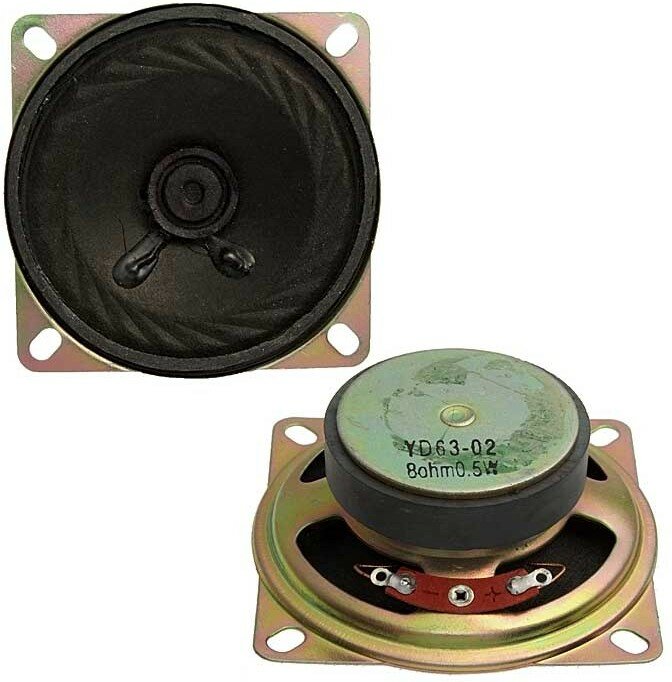 YD63-02 0.5W 8ohm, Акустический динамик YD63-02, 0.5 Вт, 8 Ом