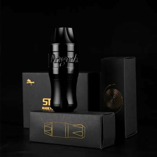 Машинка для тату и татуажа DragoArt Storm Black черный