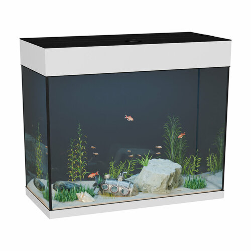 Аквариум 60 литров с крышкой и освещением 11566₽