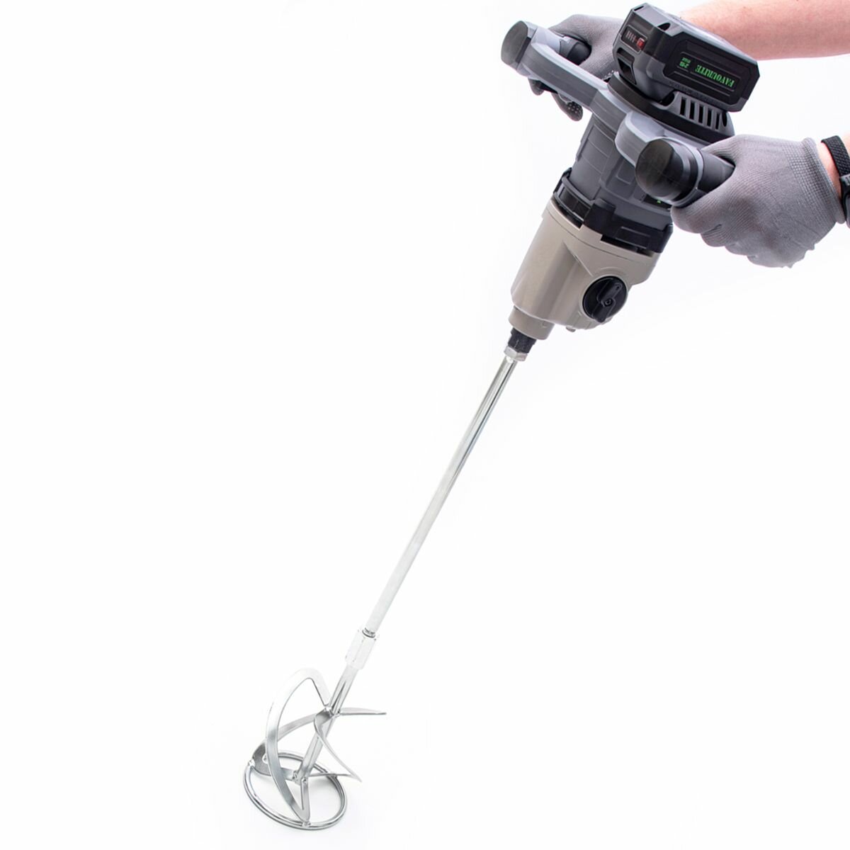 фото Миксер строительный FAVOURITE OBS 21 EM PROF аккумуляторный 21В, 4 А/ч, бесщёточный двигатель, плавный пуск