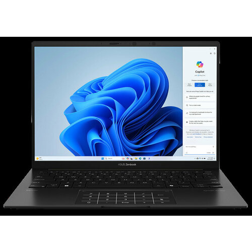 ASUS Zenbook 14 OLED UM3406HA-QD015W AMD Ryzen 7 8840HS LPDDR5X 16GB1TB M2 SSD14 OLED WUXGA BEND GLAREWIN11 HOME Black128KgRU_EN_Keyboard 12758100₽