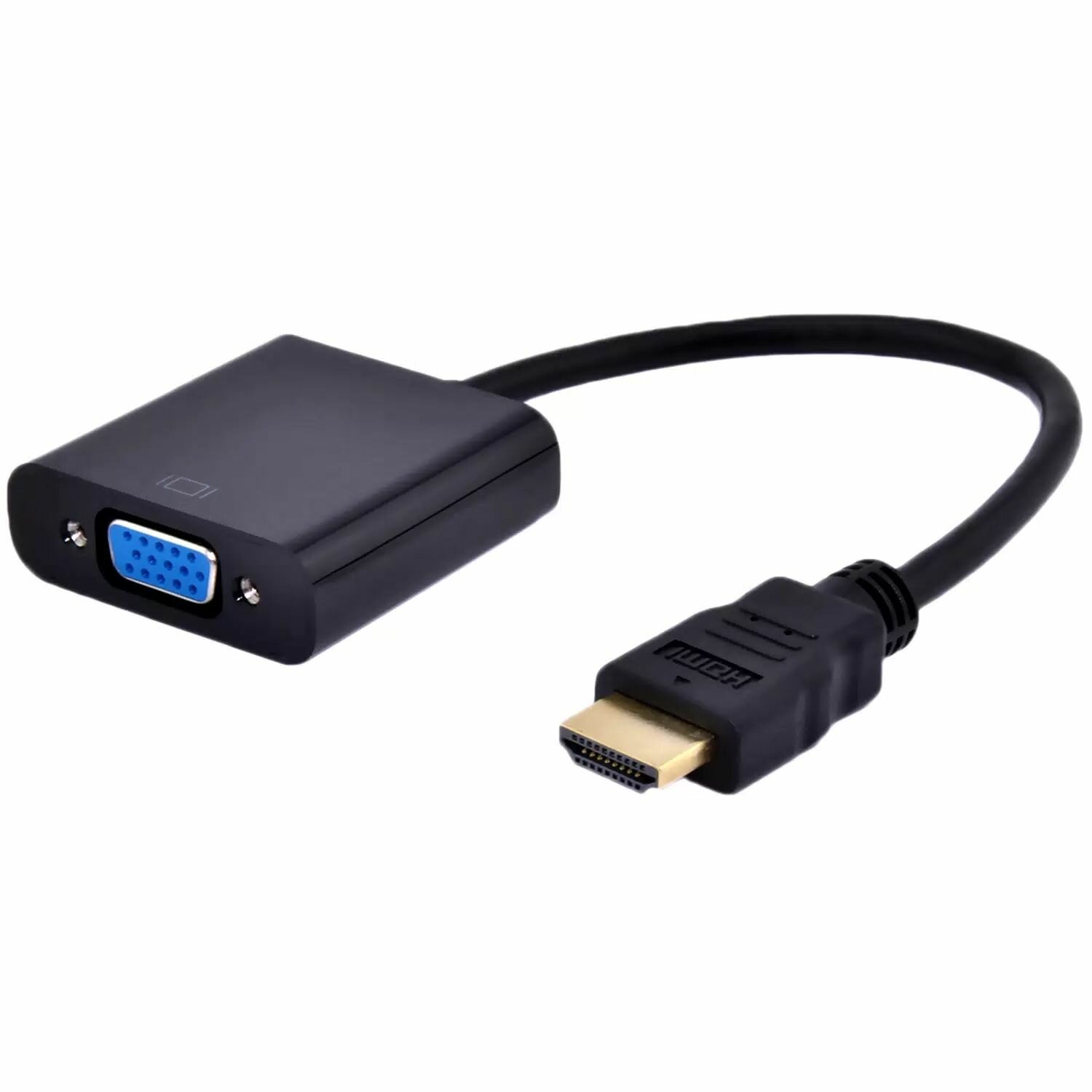 Переходник HDMI-VGA 0.15 m / Черный