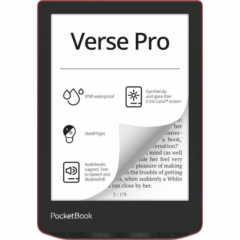 Книга электронная PocketBook 634 Verse Pro Passion Red (PB634-3-WW), 1987233