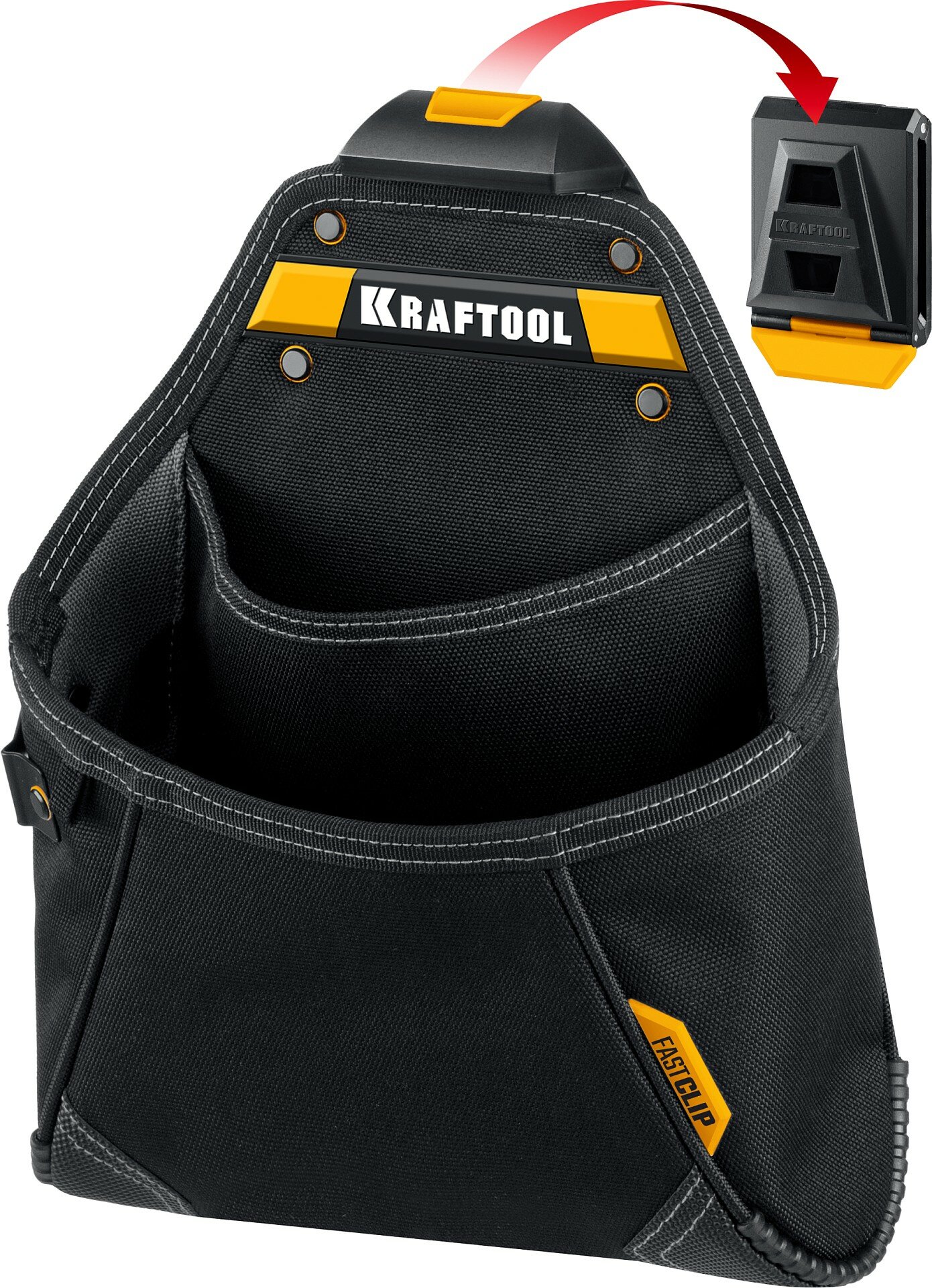 Поясная сумка с быстросъёмным креплением KRAFTOOL FastClip KP-12 38774