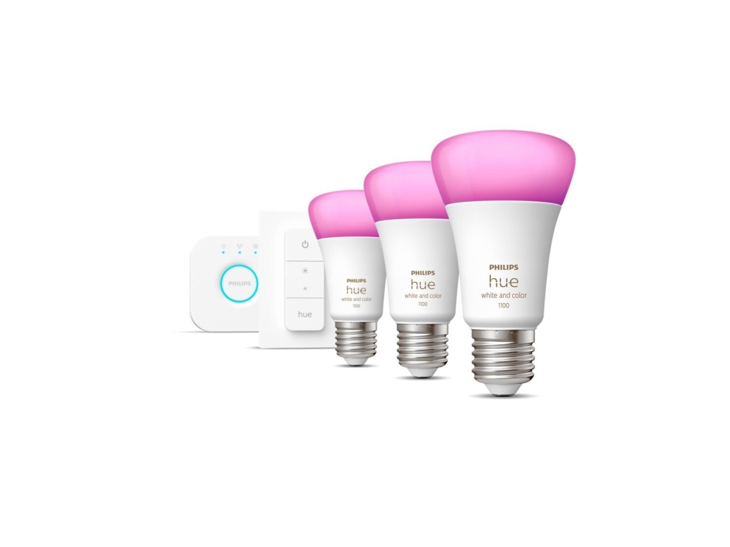 фото Комплект умных ламп Philips Hue White and Color Ambiance E27 Starter Kit 1100LM Bluetooth (929002468804)