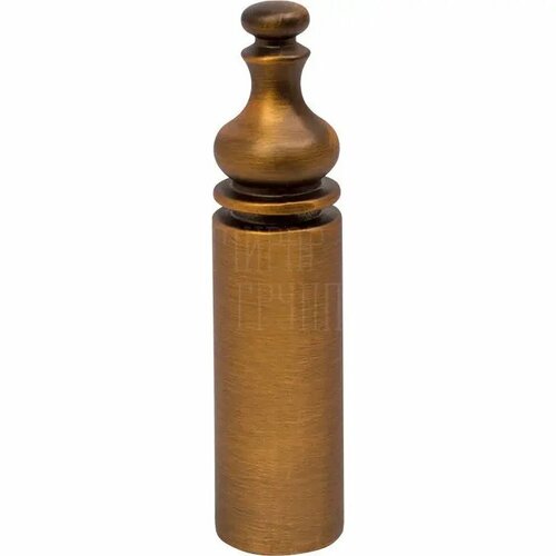 Колпачок Tupai латунный декоративный, верхушка фигурная на петли D14 кофе