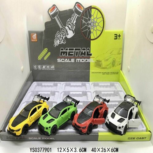 Металлический Гоночная машинка 4 4х5х11 см 12