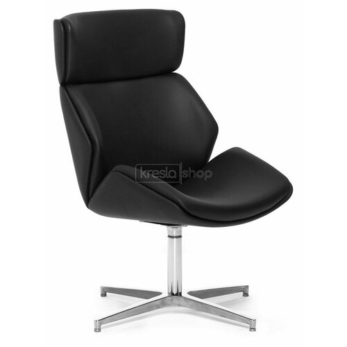 Кресло для руководителя Charm CHARM/A UPH Rio Black черная натуральная кожа