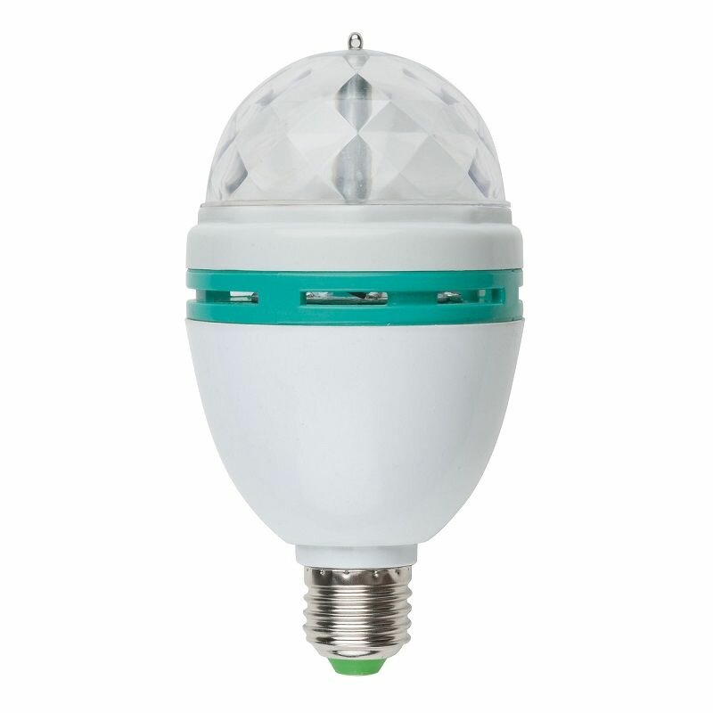 Светодиодный светильник декоративный Лампа-Проектор DISCO Белая Е27 RGB IP20