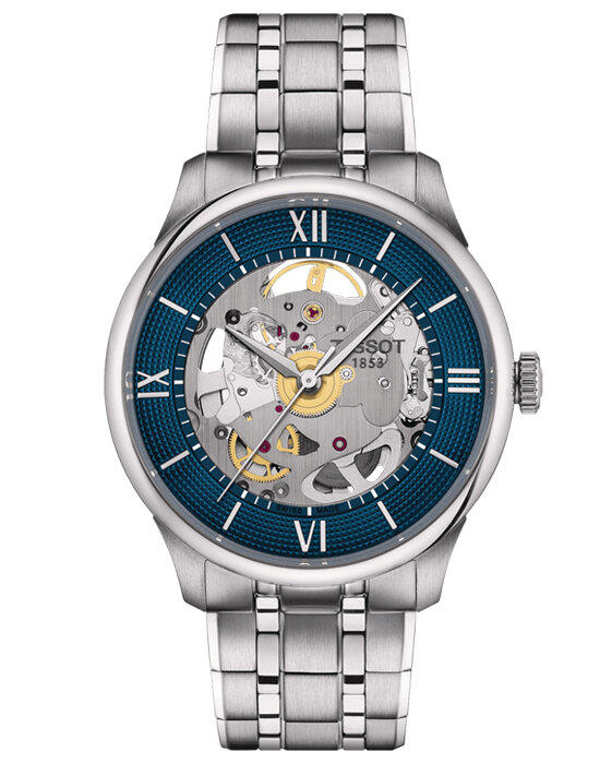 фото Швейцарские механические часы Tissot Chemin des Tourelles Squelette T139.836.11.048.00 (T1398361104800) с гарантией