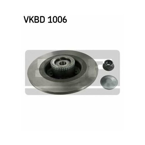 Диск тормозной задний с подш и кольц abs для renault megane scenic 99-01 Skf VKBD1006 8731₽