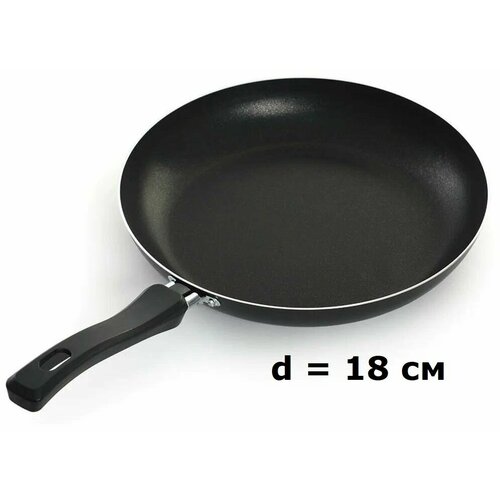 Сковорода штампованная с антипригарным покрытием 18 см