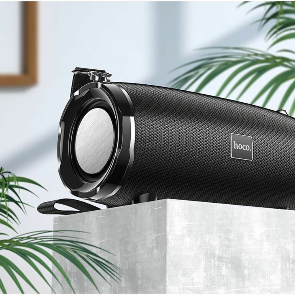 Bluetooth колонка HOCO HC5 Cool Enjoy BT5.0, 2x15W, AUX/FM/microSD/USB, ремешок (черный) — фото 1