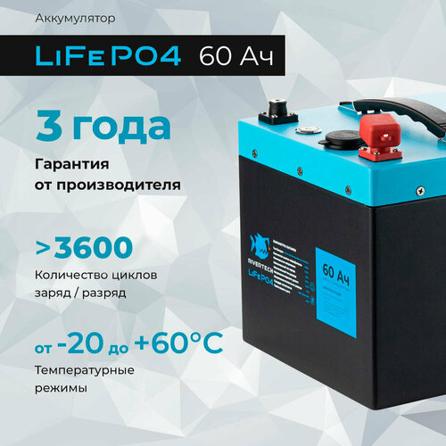Аккумулятор тяговый LiFePO4 60Ач