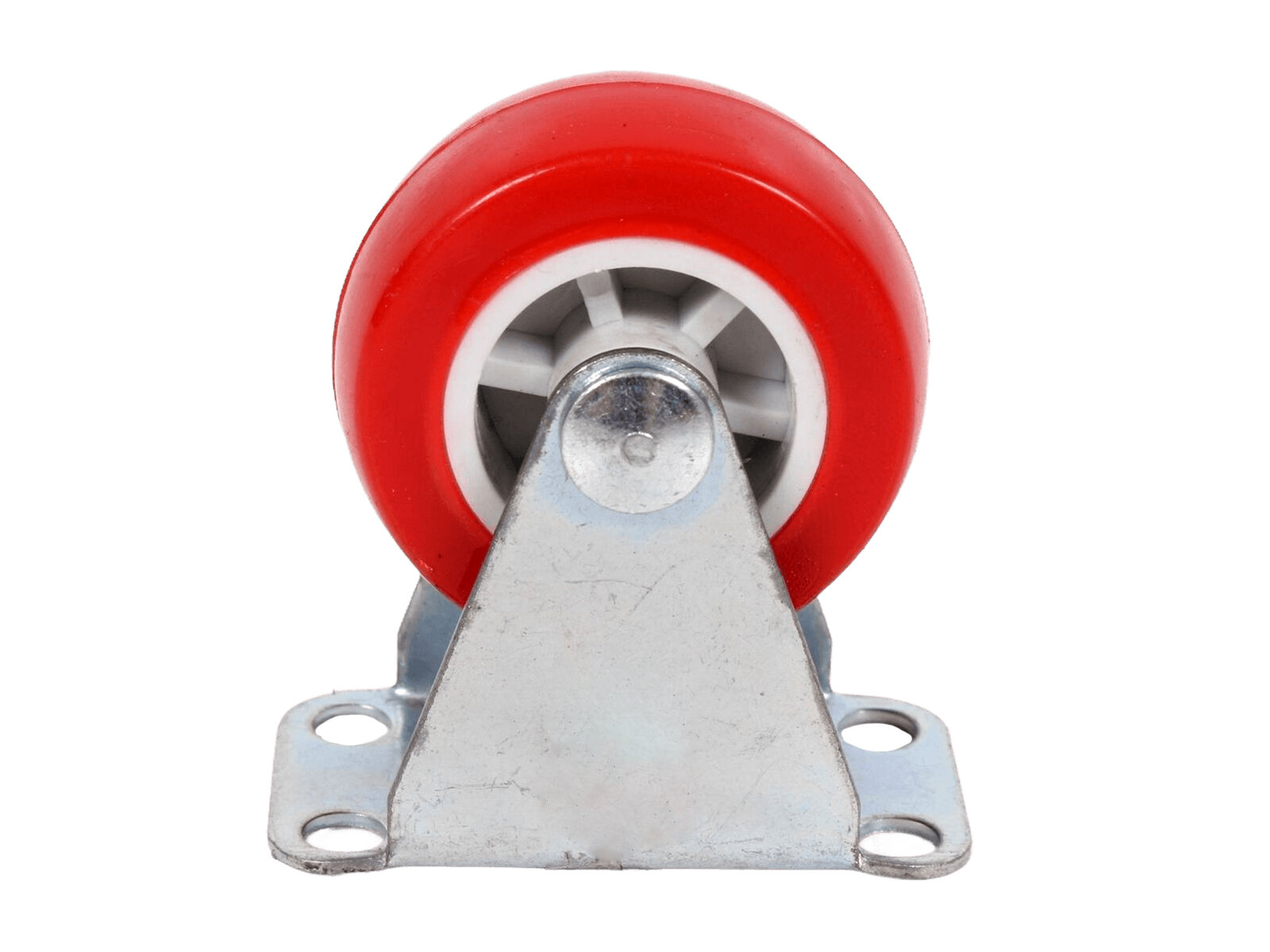 Колесо красное для мебели 38мм неповоротное