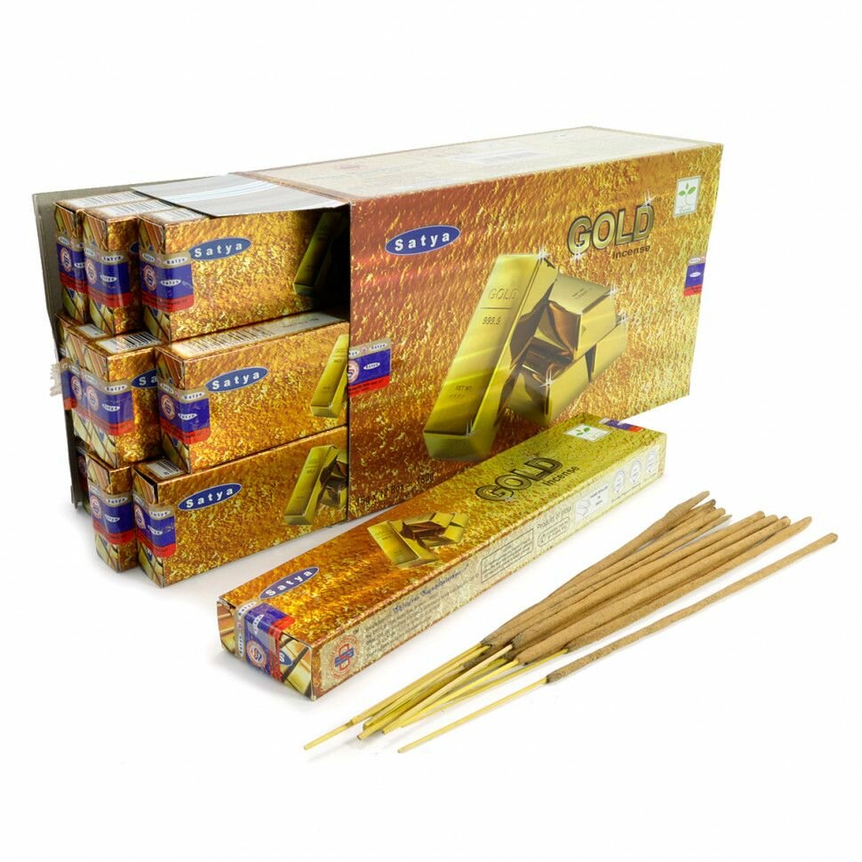 Благовония Satya B GOLD Золото 15gm уп-12шт