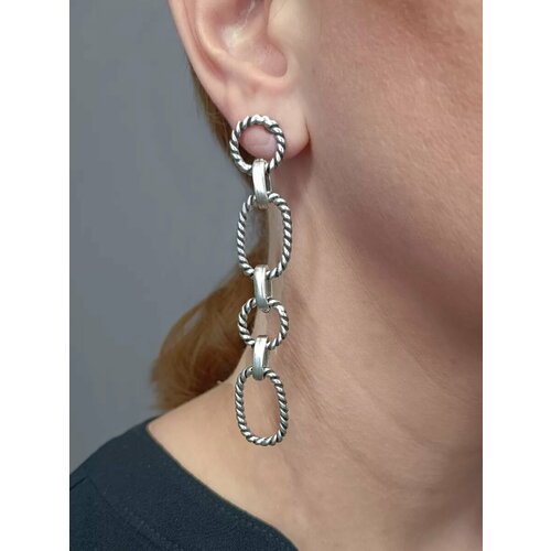 Серьги пусеты Svetti, серебристый