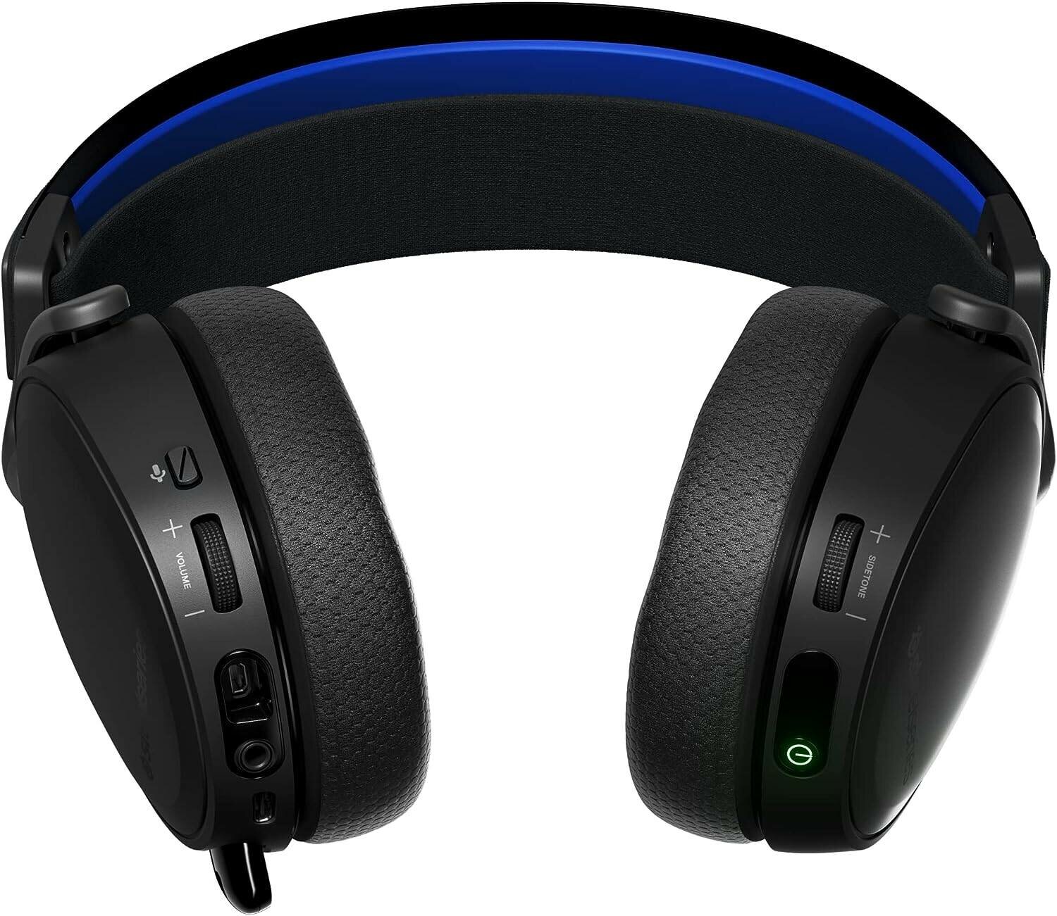 Гарнитура игровая SteelSeries Arctis 7P+, для компьютера и игровых консолей, мониторные, радио, черный [61462] — фото 1