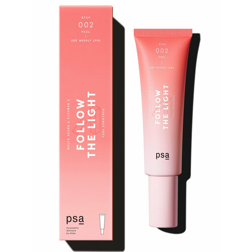 Мультикислотный пилинг для сияния с витамином C PSA FOLLOW THE LIGHT Multi Acids Vitamin C Radiance Peel 50 ml 6400₽