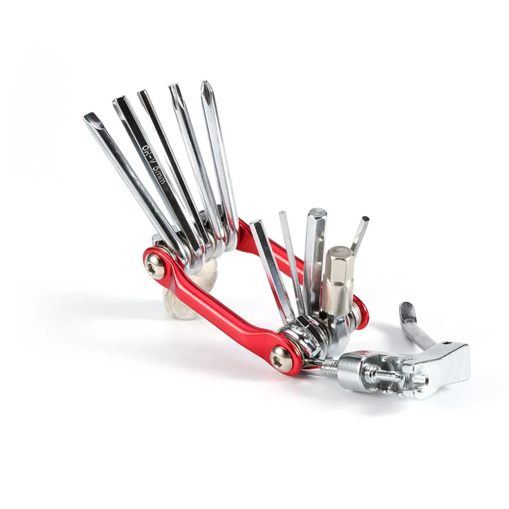 Набор инструмента для велосипеда (красный) — фото 1