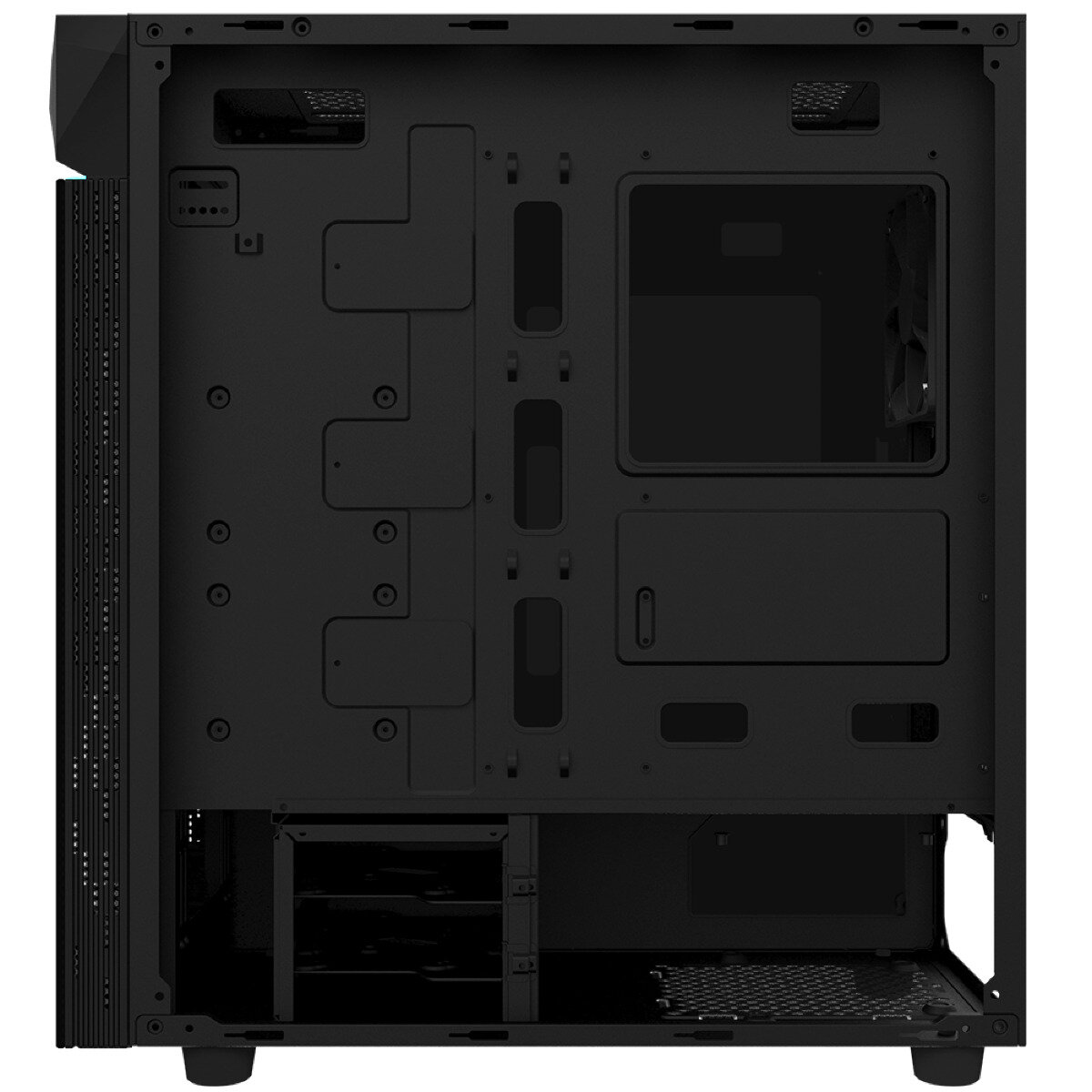 Корпус ATX GIGABYTE черный, без БП, с окном, 2*USB3.0, audio - фото №17