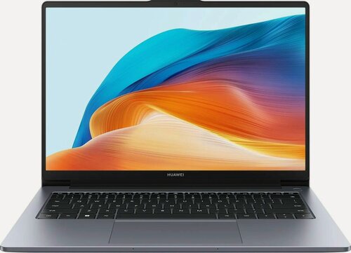 Изображение товара 14" Ноутбук Huawei MateBook D14, IPS 1920х1200, Intel Core i5-13420H, 8-ядерный, 16 ГБ RAM LPDDR4х, 512 ГБ SSD, Intel UHD Graphics, Windows 11 Pro + MS Office Pro, Серый, русская клавиатура