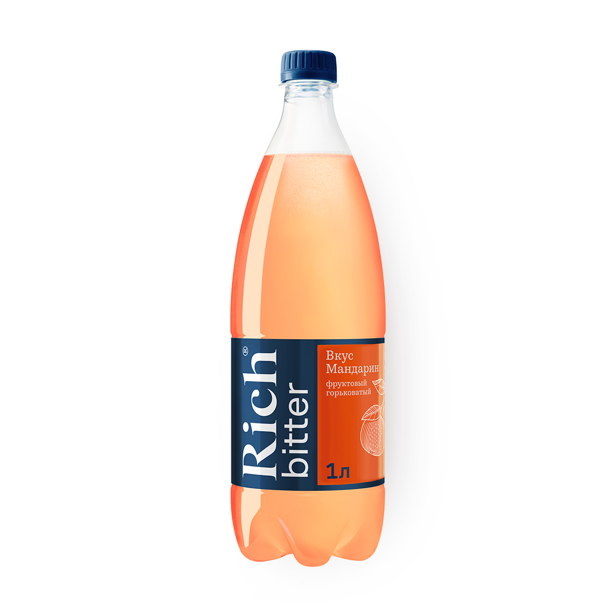 Тоник Rich Bitter Rich, вкус мандарин, 1 л, пластиковая бутылка