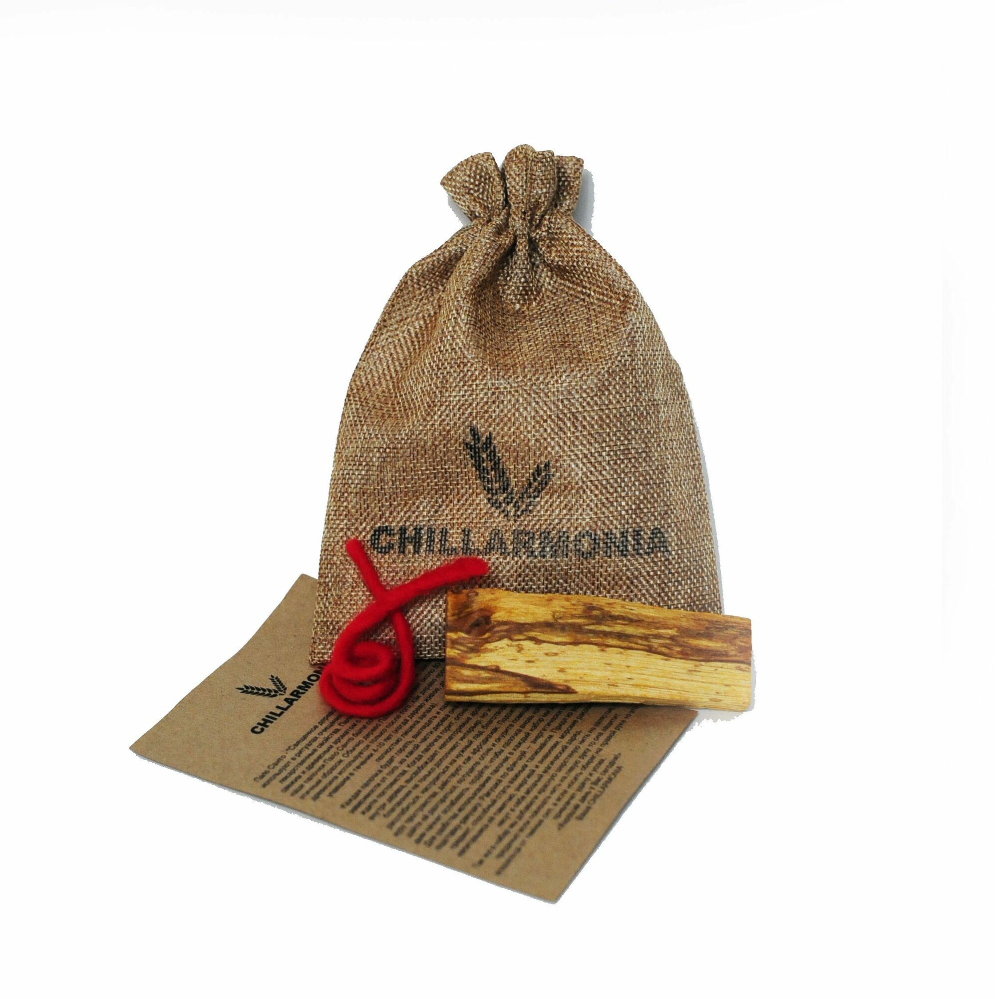 Благовония Пало Санто CHILLARMONIA, 3 штуки, палочки из дерева Palo Santo — фото 1
