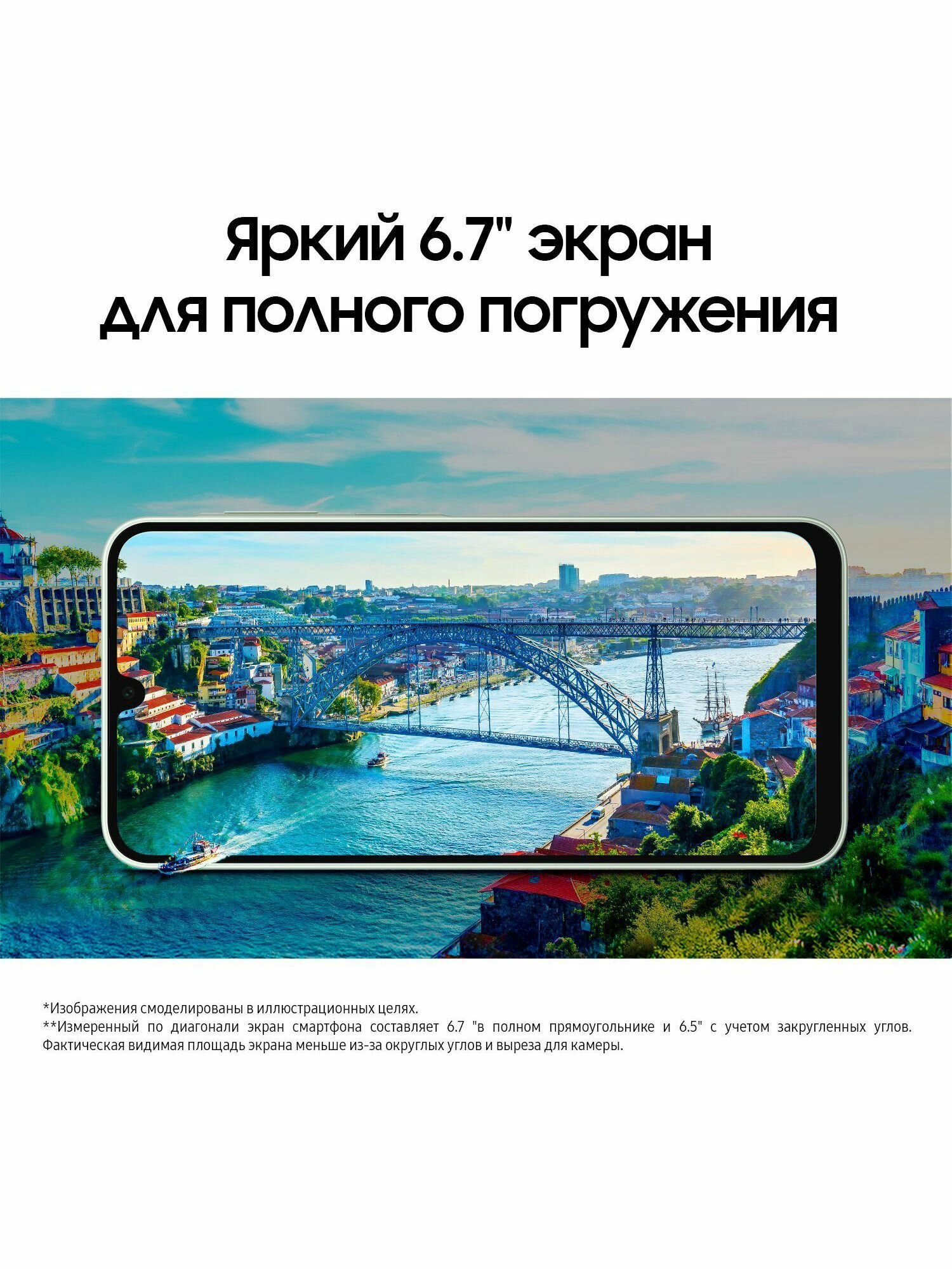 Смартфон Samsung Galaxy A16, 6.7", 8 ГБ/256 ГБ, AMOLED, 2340×1080, светло-зеленый — фото 1