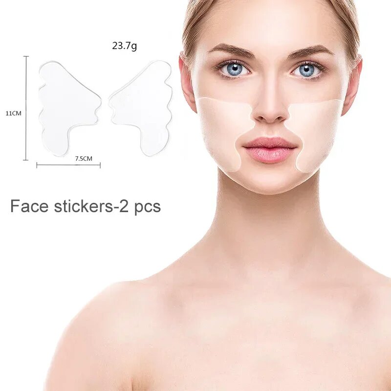 Силиконовые наклейки против морщин ZUOFILY, 7Cheek Sticker 1pair