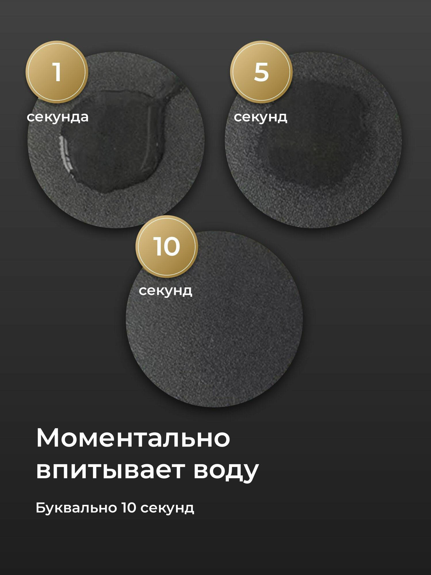 Коврик для сушки посуды нано впитывающий Shiny Kitchen, 50х40 см — фото 1