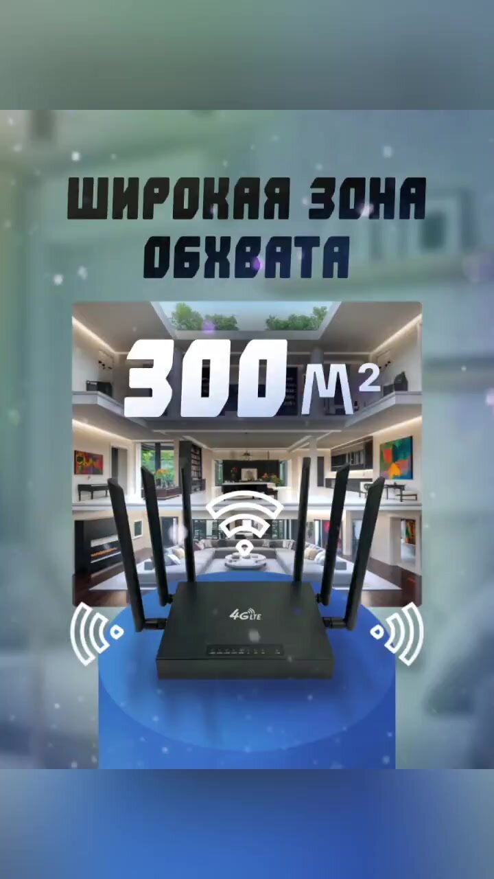 WiFi Роутер 4G от сим карты, металлический корпус, настенное — фото 1