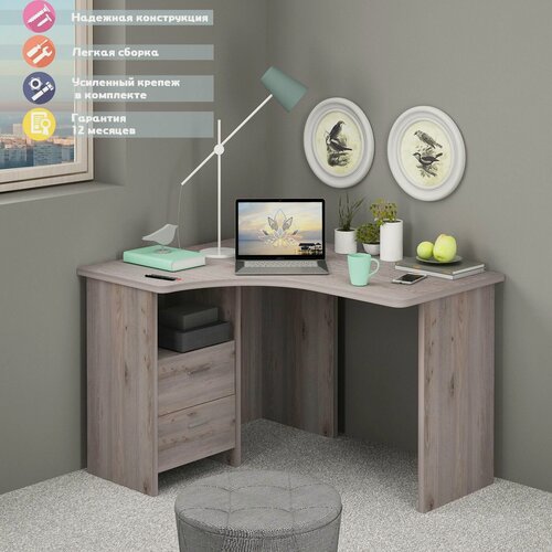 Изображение товара Стол СКЛ-Угл 120 Н ЛЕВ Нельсон без надстройки