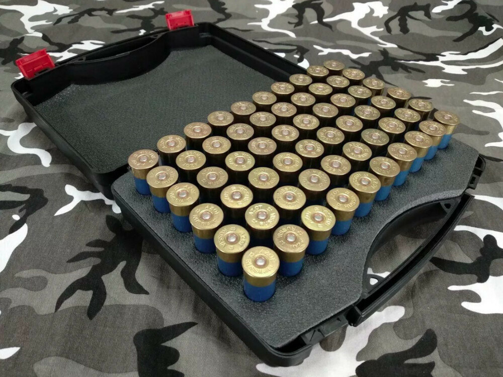 Кейс для патронов 12 калибра BulletBox на 60 шт пластиковый бокс органайзер для хранения 12/70 12/76 — фото 1