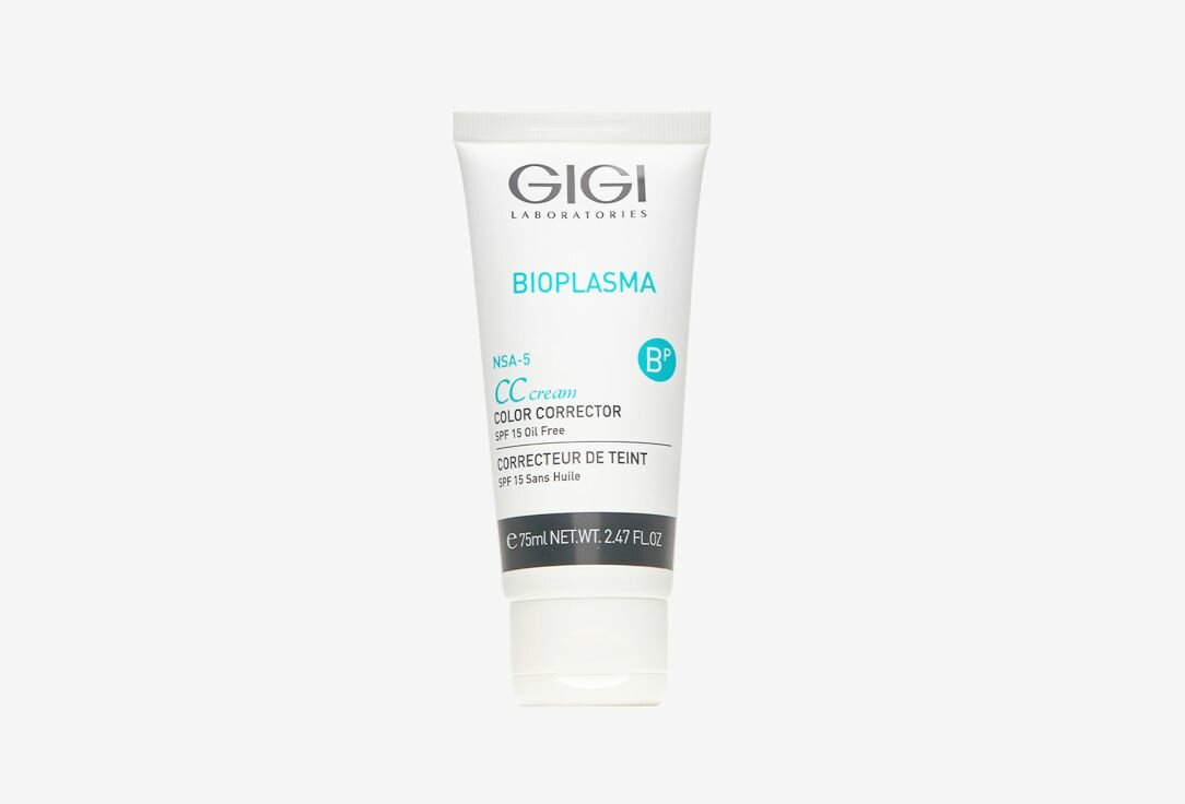 Тональный корректор для лица SPF 15 GIGI Bioplasma CC cream color corrector 75 мл