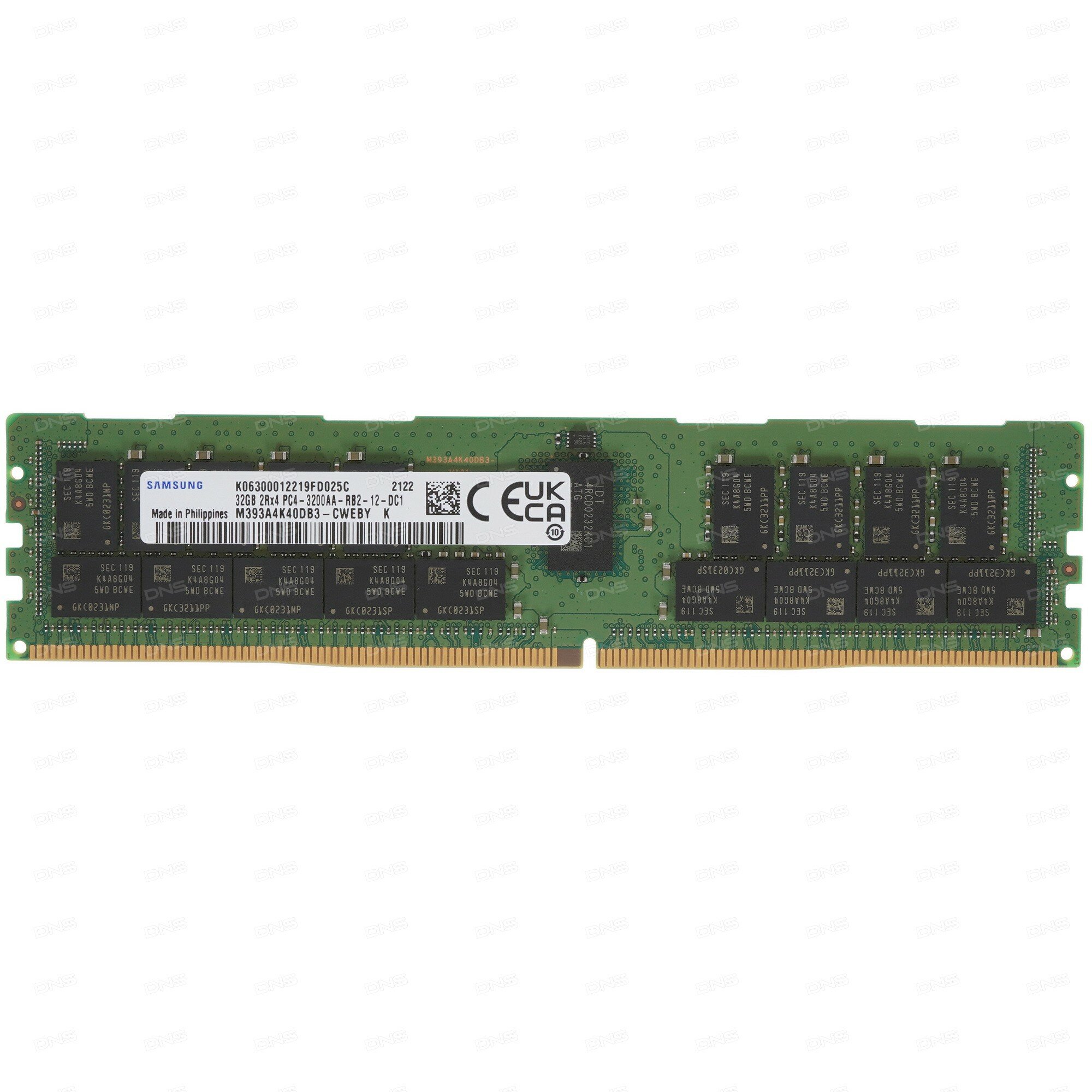 Память оперативная DDR4 Samsung 32Gb 3200MHz (M393A4K40DB3-CWEBY) - фото №8