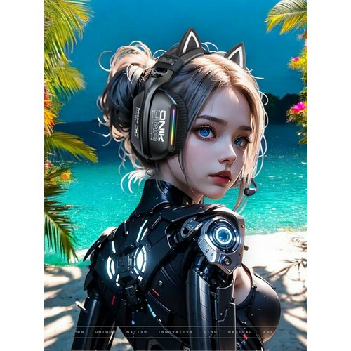 GT808 cat Беспроводные игровые наушники с ушками кошки и подсветкой 5699₽