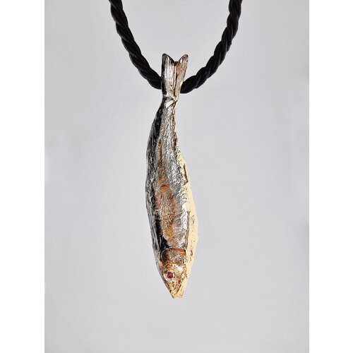 Подвеска Братья Глазуновы, серебро, 925 проба, золочение, фианит, размер 6.5 см., золотистый