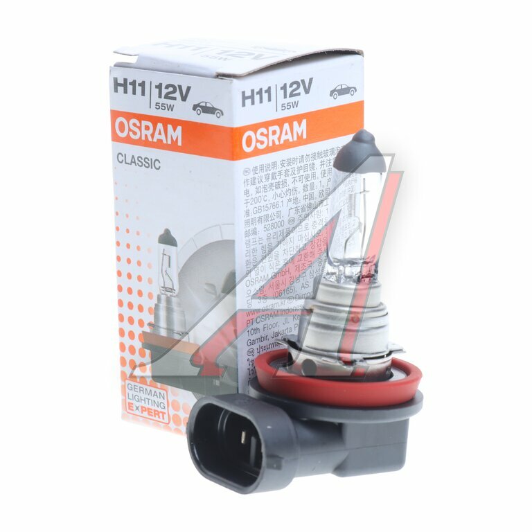 Лампа 12V H11 55W PGJ19-2 OSRAM