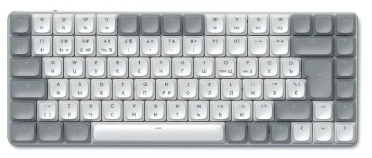 Беспроводная клавиатура Satechi Slim SM1 Bluetooth Keyboard механическая Светло-серый Bluetooth (RU)