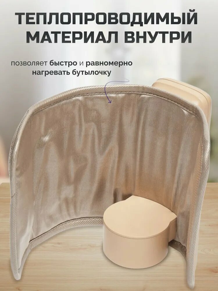 Изображение Подогреватель для бутылочки портативный USB. Универсальный чехол нагреватель детского питания и молока