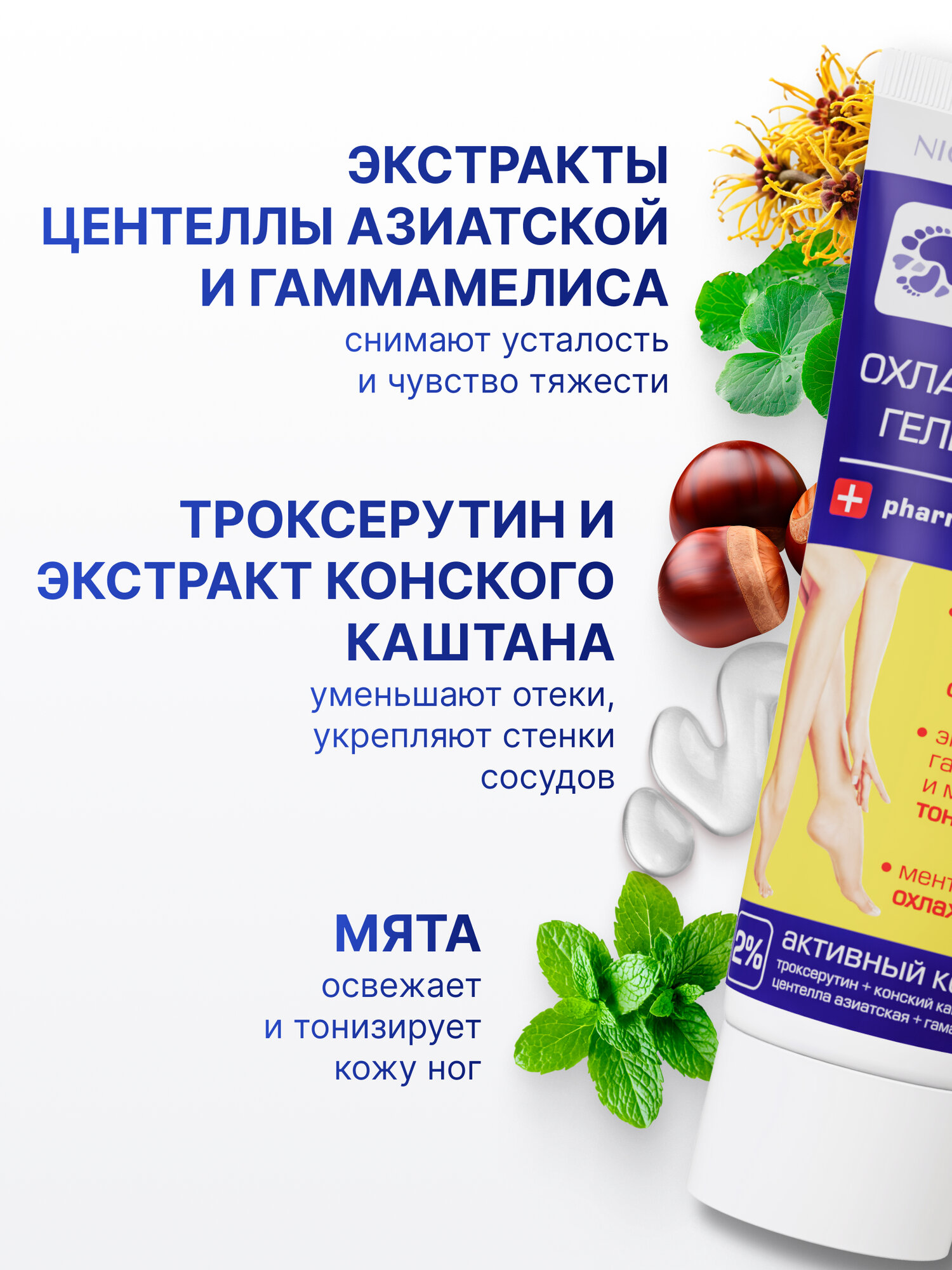 Гель для ног охлаждающий Dr.Foot, 75 мл — фото 1